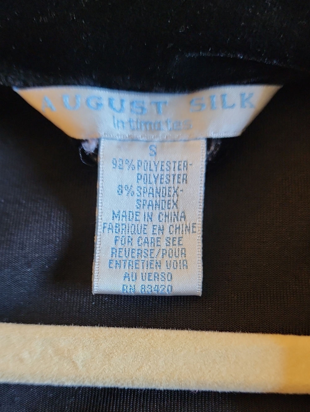 August Silk Velvet Robe Belt Tie Full Length Black Loungewear Women's size Small - Picture 7 of 8